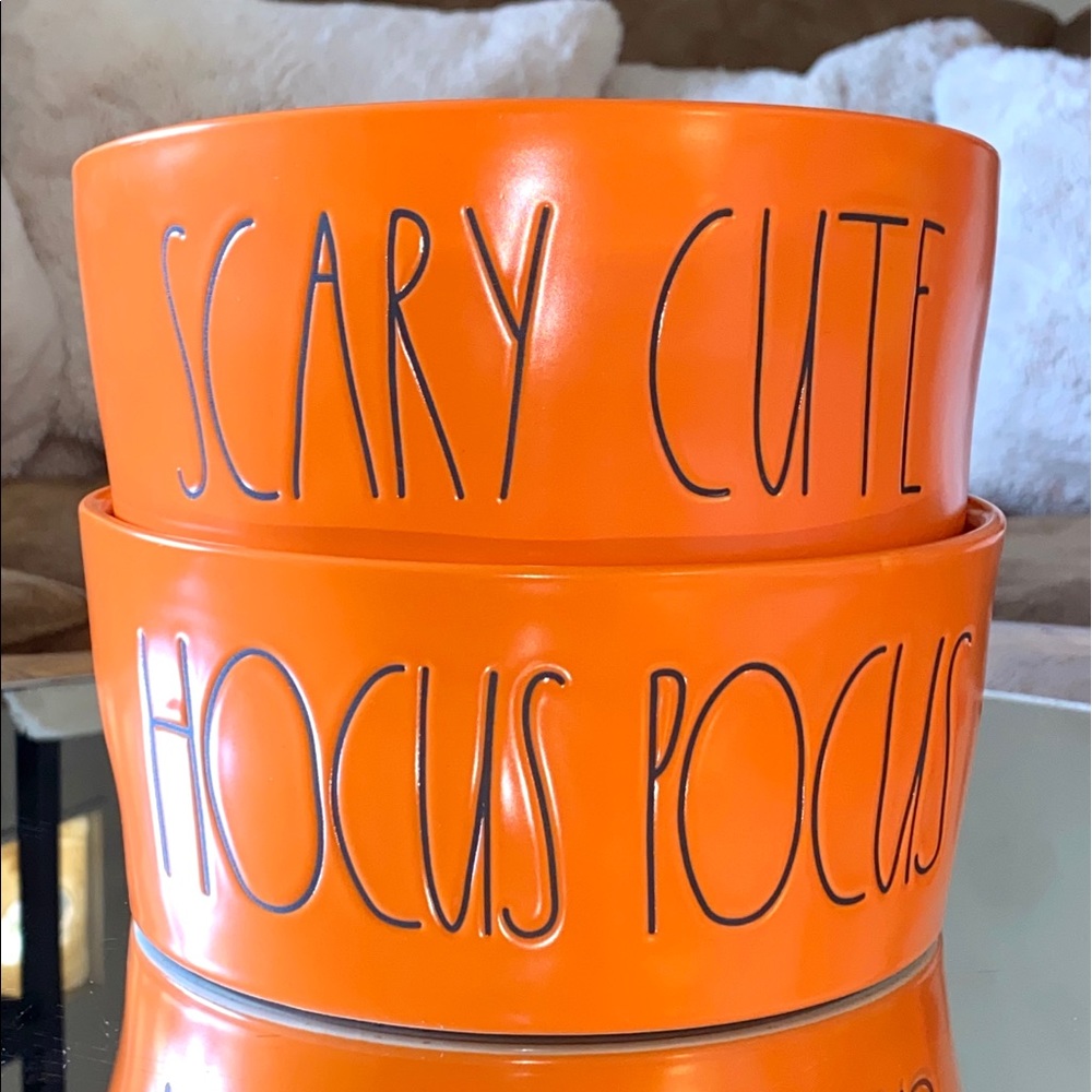 🎃RAE DUNN SCARY CUTE & HOCUS POCUS PET BOWL’S 8”